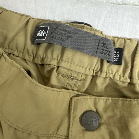 REI Convertible Pants Mens XL Tan Cargo UPF 50+ Outdoor Camping Hiking 32L VTG - Picture 13 of 16